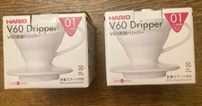 Hario V60 01 Coffee Dripper Ceramic For 1 - 2 Cups from JAPAN — NEW