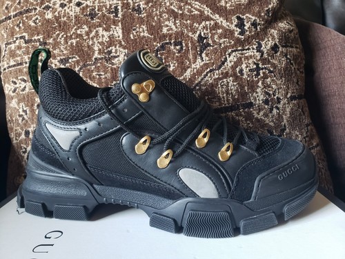 GUCCI Flashtrek serie pelle nera da uomo taglia 9,5 - 10 US $1.500 - Foto 2 di 20