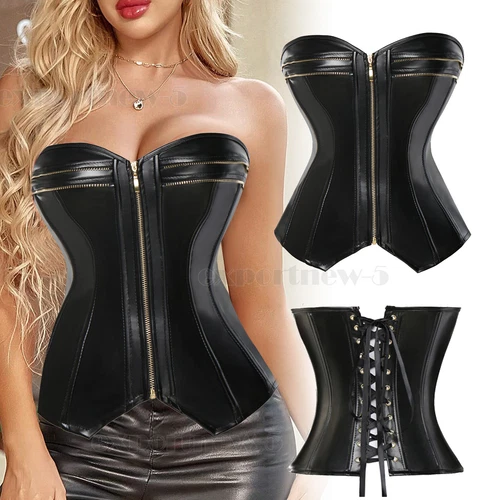 Mujeres Corsé Floral con Cordones Corsé Burlesco Deshuesado Sobre Busto Bustier Prendas para el torso S-6XL - Imagen 29 de 35