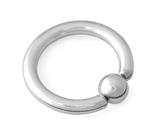 316L Surgical Steel Captive Bead Ring CBR 10g 10 gauge