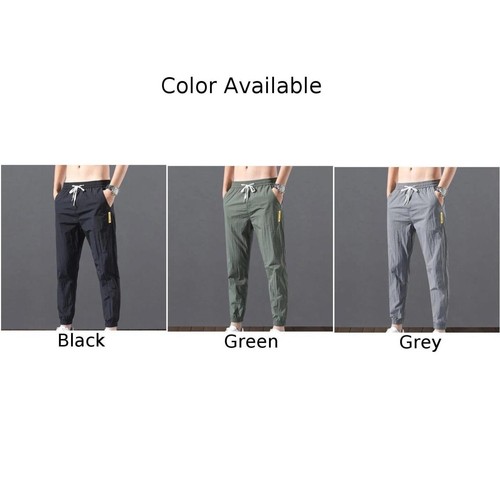 Pantalones Hombre Ropa Verano Transpirable Pantalones Ligeros Sueltos Hombre Deportes - Imagen 5 de 35