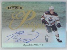 2021-22 Upper Deck Stature Proteges Autographs Ryan McLeod Edmonton Oilers #P-46