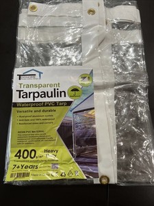 Transparent Waterproof  PVC Tarp ￼
