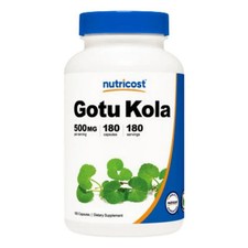 Gotu Kola Capsules 180 Count 500 Mg by Nutricost