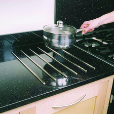 Worktop Hot Rods 6 Pack, Stainless Steel, Silver, 30Cm