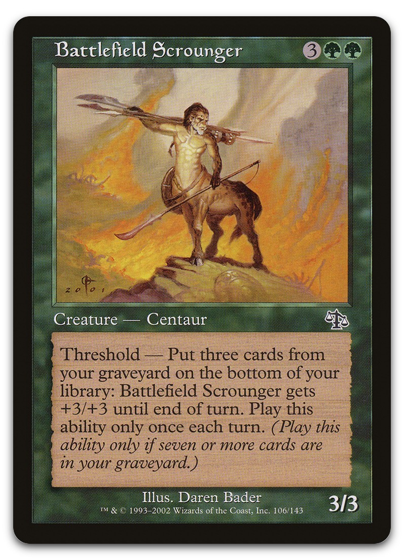 Battlefield Scrounger #106 (LP) Judgment JUD Magic MTG