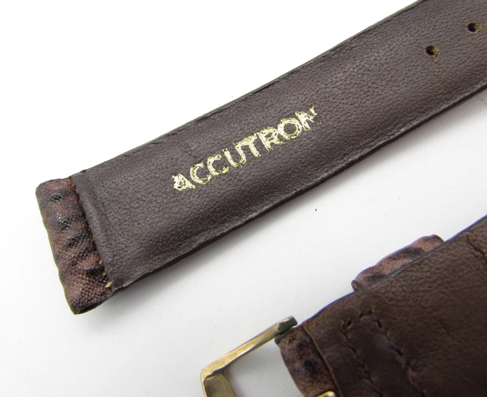宝路华 Accutron 鲨鱼皮表带 19.5 毫米原装 GF 扣 + 盒子老式原始设备制造商 — 第 3/4 张图片