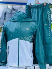 Lacoste Tracksuit Size M Forest Green And White Brand New