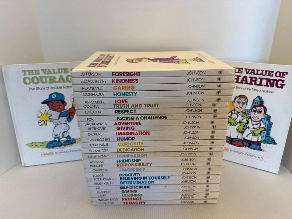 Lot of 28 Value Tales Spencer Johnson The Value of Series Homeschool Books EUC - Image 3 of 4