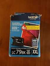 Brother LC79BK Black XXL Extra High Yield Ink Cartridge Genuine Open Box 2026