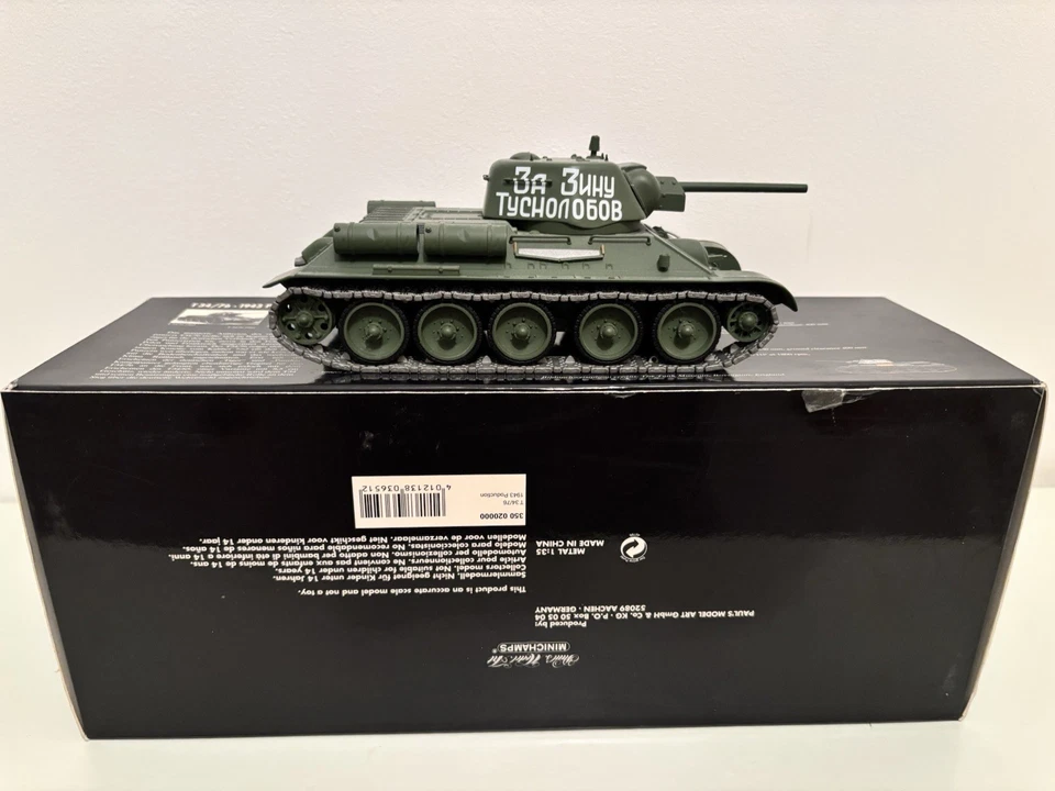 Minichamps die-cast T34/76 Tank 1:35 scale - Image 2 of 4