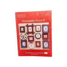 Graph-it Arts Personality Bears II Lynn Waters Busa Cross-Stitch Book Leaflet #2