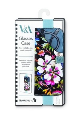 V & a Bookaroo Glasses Case Kilburn Black Floral