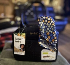 Fit & Fresh Insulated Lunch Bag Black Croc