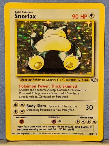 Snorlax 11/64 Jungle Holo