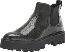 Balinbooty Green Patent Franco Sarto Ankle Boots