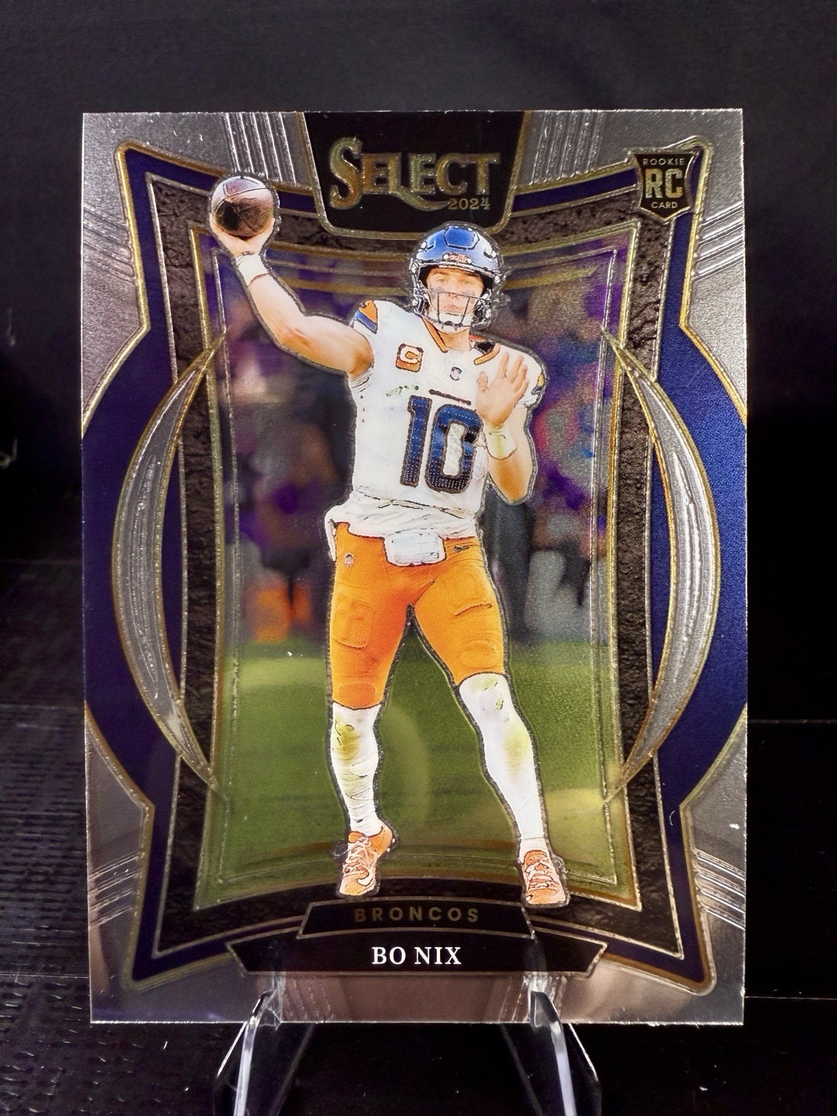 2024 Panini Select - Concourse Bo Nix #30 Silver Prizm (RC)