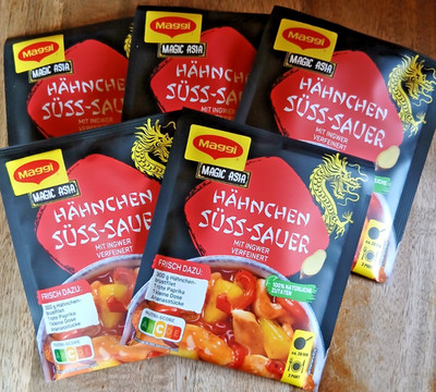 NEU! Maggi Hähnchen süss-sauer (21,66/kg) 5 x 60g - Top Preis