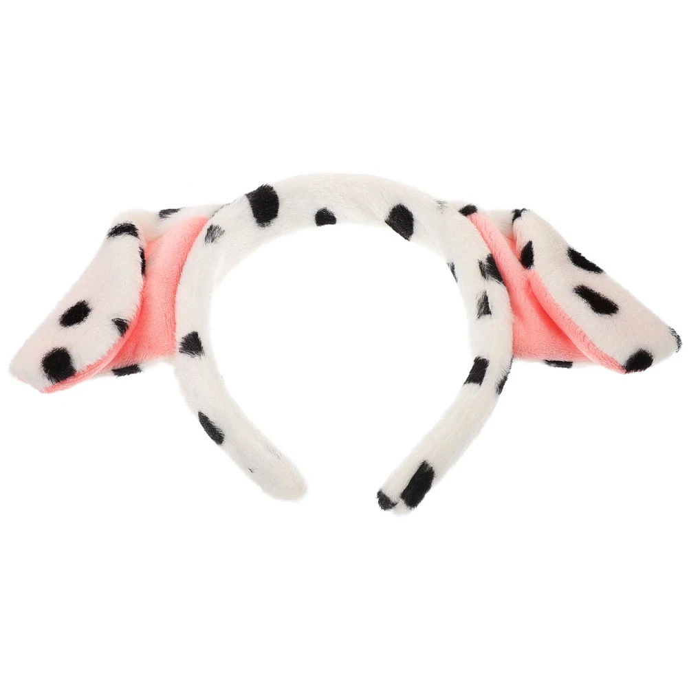 Set Accessori Dalmata: Fascia Con Orecchie E Coda Morbida Per Travestimento, Perfetto Per Feste E Libro Day