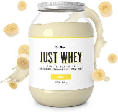 Just Whey Protein Pulver 1000g-2000g Banane mit Digezyme BCAA verschiedene Sorte