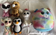 Ty Beanie Boos Lot Of 6 Plush Animals Mixed Styles 1 With Tags Excellent