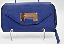 Kenneth Cole Reaction Women's Blue Wallet Clutch Snap Closure New Without Tags