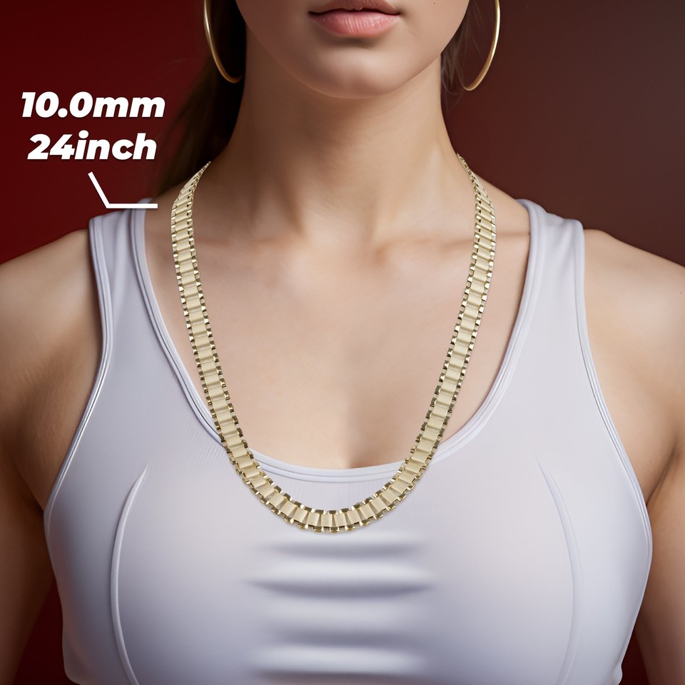 Rolex Chain Crip 10k Gold Classic Rolex Chain (Hollow) | eBay