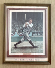 Babe Ruth 'The Called Shot' 1993 Bradford Museum Framed Print Advertisement
