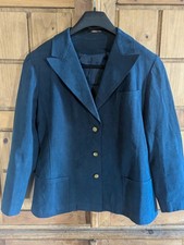 Vintage Suede Blazer. Union Made In The USA. Gold Buttons. Nautical. Equestrian