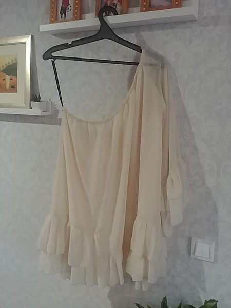 Women Tfnc London Shirt Beige Polyester 52 / 5XL /