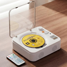 CD Player for Home with Bluetooth, 2000Mah, Portable CD Player with Remote