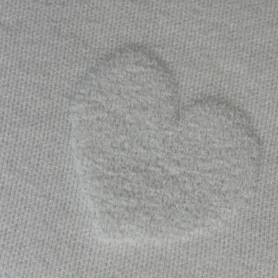 Nicole Miller Sweater Womens 2X Ivory Cloud Puffy Heart Crewneck Knit New - Image 3 of 4