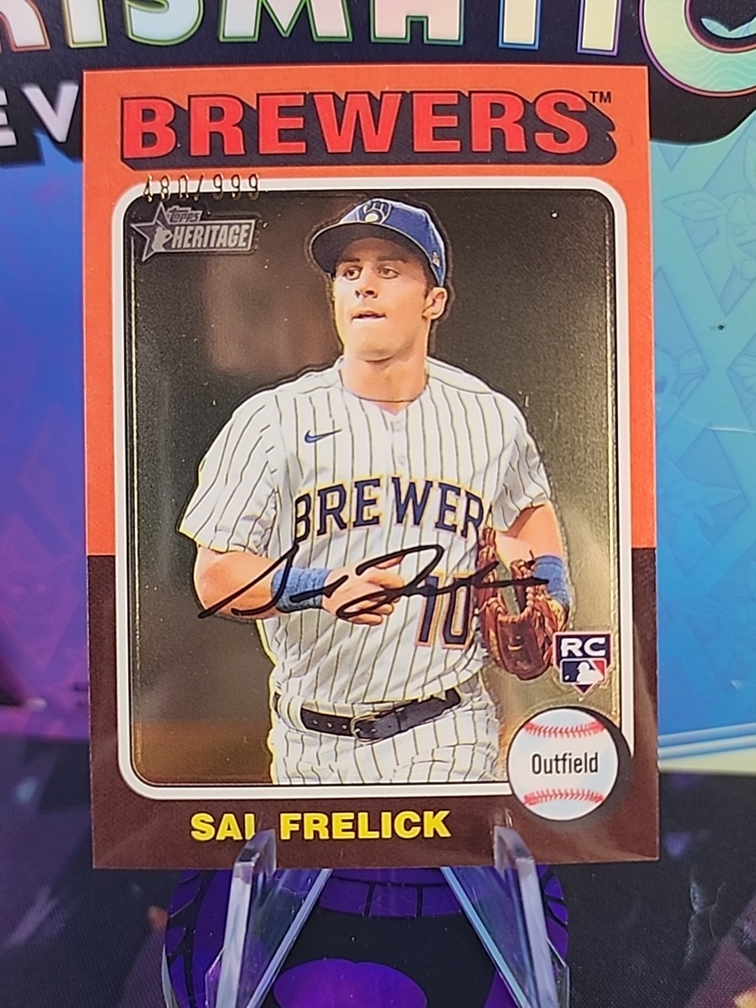 2024 Topps Heritage - Sal Frelick #451 Chrome /999 (RC) Rookie