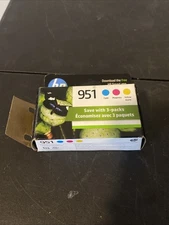 1x HP OfficeJet 951 Cyan Magenta Yellow Combo Ink Cartridges CR314FN Exp 2024 OB