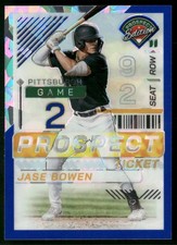 2024 Panini Prospect Edition #7 Jase Bowen Blue Ice Holo #/299