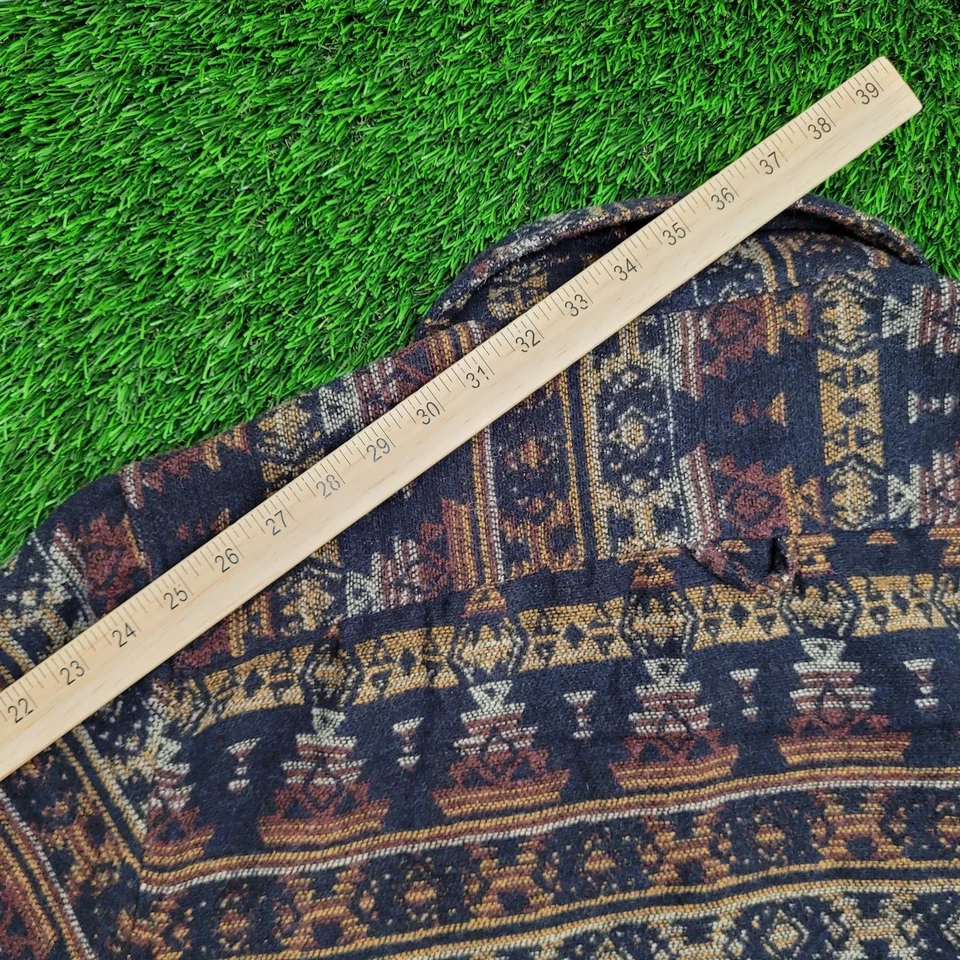 JACHS New-York Aztec Wool Button Shirt 2XL 26x30 Multi-Color - Image 4 of 4