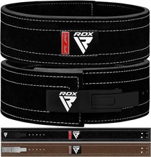 RDX Weight Lifting Belt Powerlifting, Approved By IPL and Medium, Black White