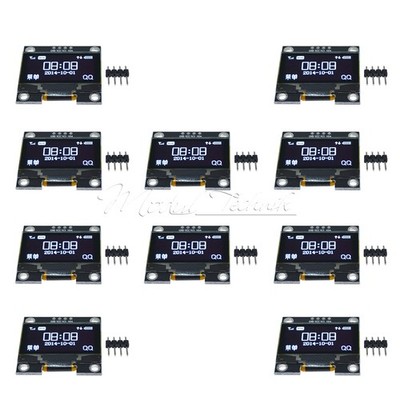1-10Piece 1.3'' 4Pin White OLED LCD Display Module IIC I2C 128x64 For Arduino