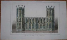 1842 print TOMB OF EDWARD IV, WINDSOR, ENGLAND (#71)