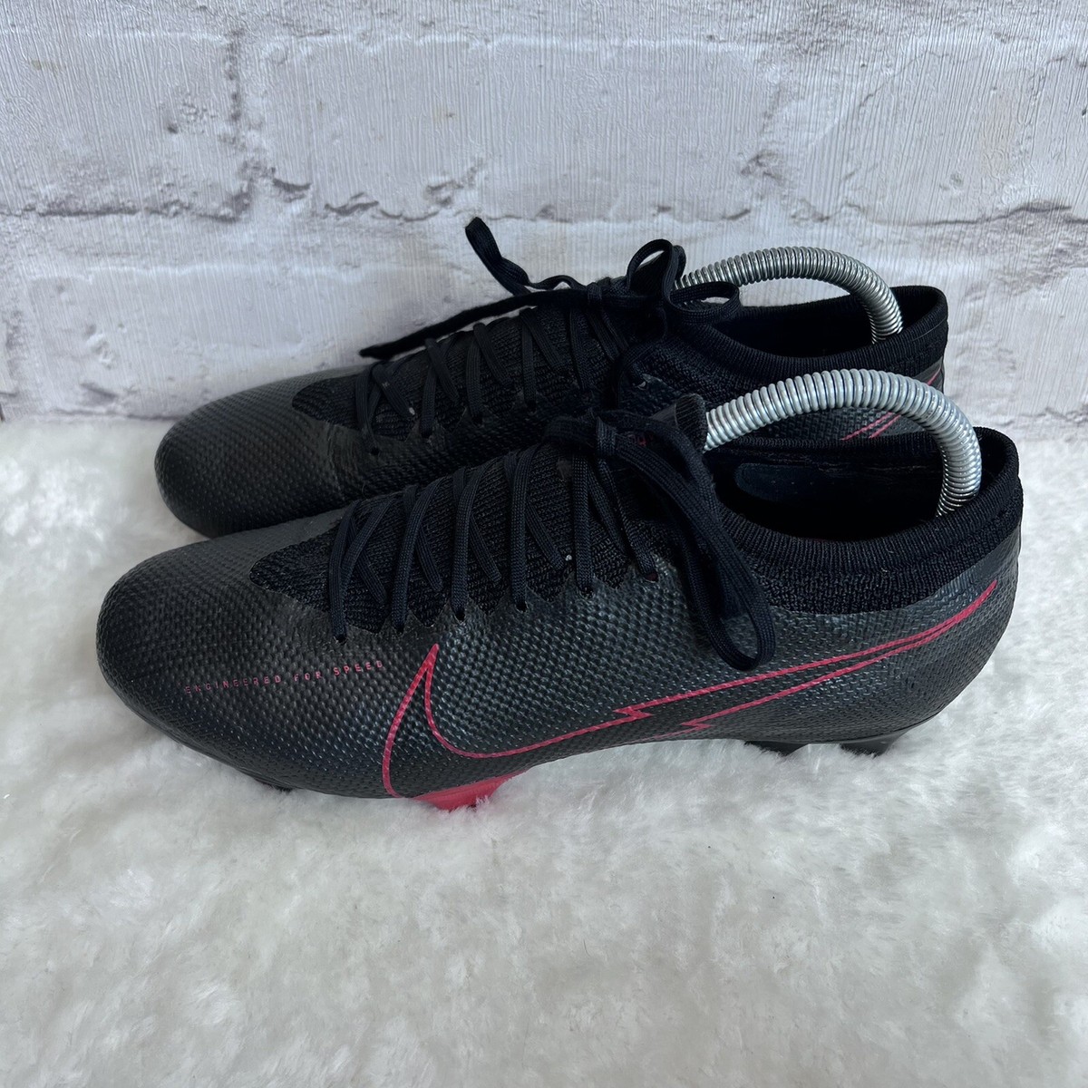 Nike Mercurial Vapor 13 Pro FG Football Boots Size Uk Black Red