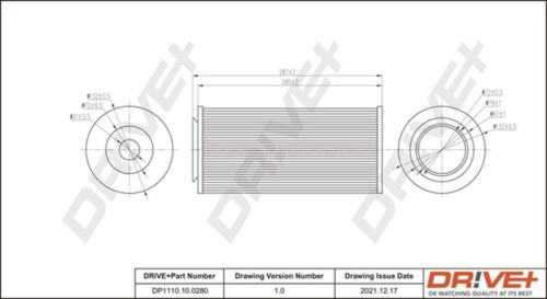 Luftfilter Dr!ve+ DP1110.10.0280 Filtereinsatz für NISSAN PATROL GR 4 Y60 3 K260 - Bild 1 von 1
