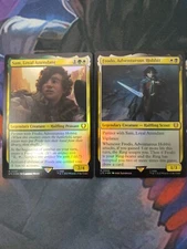 Frodo, Adventurous Hobbit + Sam, Loyal Attenda | 7% Off 2+ | UB: LOTR | NM | MTG