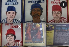 1978 Penn Emblem Co. Baseball Player Patches, Red or Blue Border, NM+ gradable!