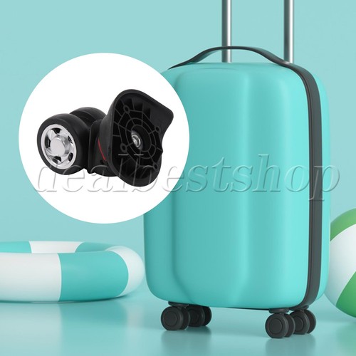 Luggage Wheel Suitcase Caster Roller for Repair 3.58" W055 Right Set - Picture 2 of 9