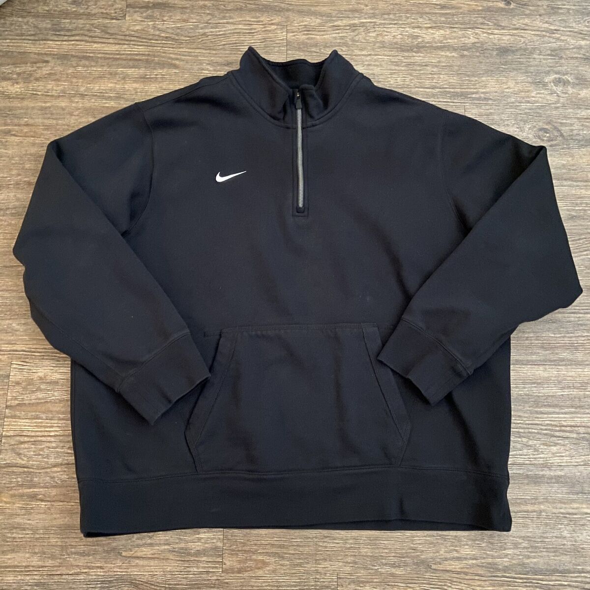 Mens Nike Premier 1/4 Zip Pullover Black Fleece 598442 010 Mens Nike Premier 1/4 Zip Pullover Black Fleece 598442 010
