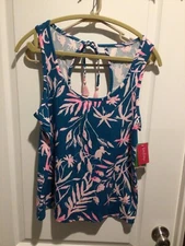 NWT Lilly Pulitzer "NOEMI Tank" Tidal Wave - Size Large