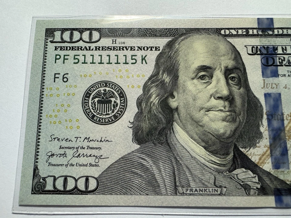 100 Dollars 2017 Serial Super Radar 51111115 SUPER GEM PMG-68_LDP Shop. - Image 2 of 4