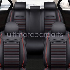 Leather Seat Covers Full Set 5-sits Front Rear Cushion Accessories For Ford Leather Seat Covers Full Set 5-sits Front Rear Cushion Accessories For Ford