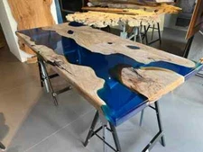 Epoxy table, resin dining table top, epoxy coffee table, home decor handmade art