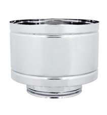 TERMINALE 4 VENTI A BOTTE - COIBENTATO DOPPIA PARETE 25 mm -INOX- STUFE e CAMINI